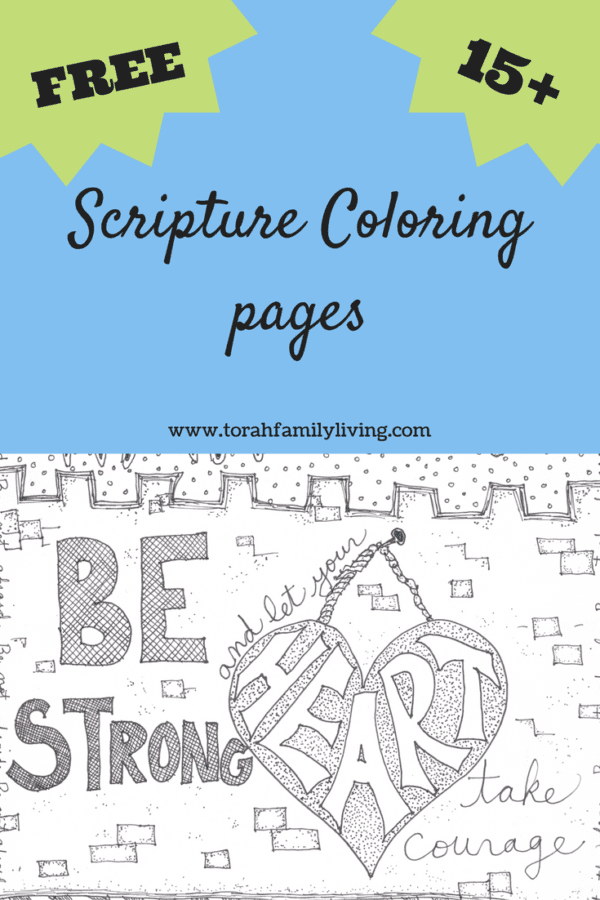 Scripture Coloring Pages – Torah Family Living